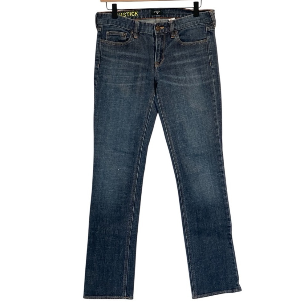 J. Crew Matchstick Straight Leg, Full Length Classic Women's Blue Jeans, Sz. 28R - Picture 2 of 12